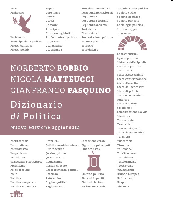 Norberto Bobbio Nicola Matteucci Gianfranco Pasquino Dizionario di Politica Nuova edizione aggiornata UTET 2016 
